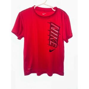 Nike Dri-FIT Boys Red Graphic Tee Size 6